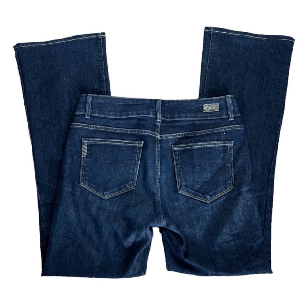 Paige Hidden Hills Boot Cut Stretch Denim Jeans Women's 30 Blue Inseam 30"